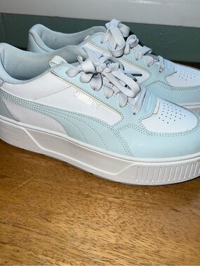 Puma Karmen Rebelle Platform Sneaker White/Dewdrop Women’s Size 10